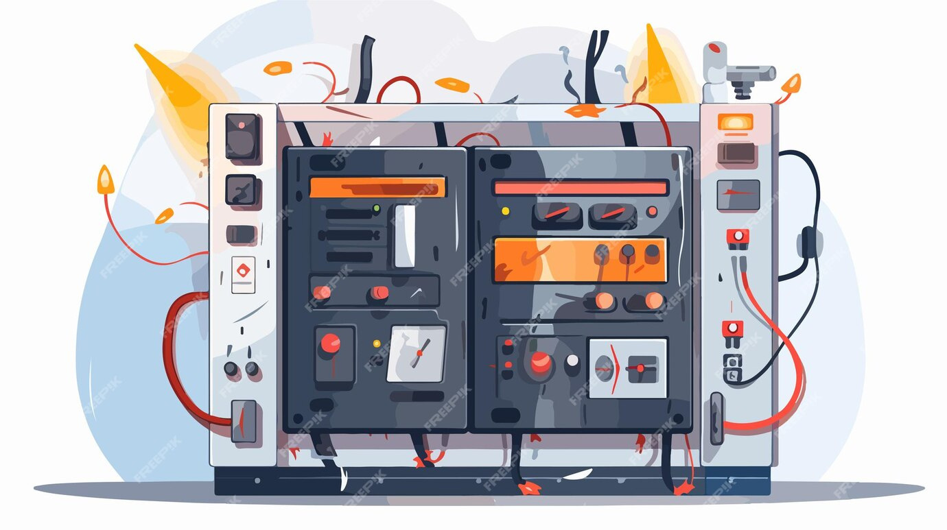 image montrant une armoire avec des équipements éléctroniques subissant des contraintes liées à l'environnement