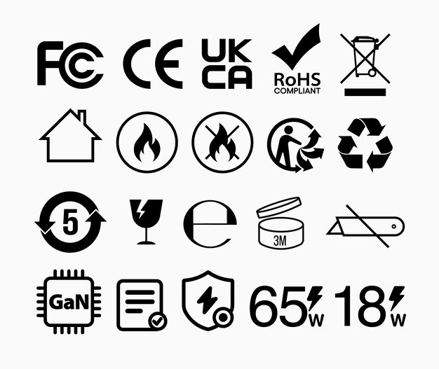 logos des principales normes électromagnétiques